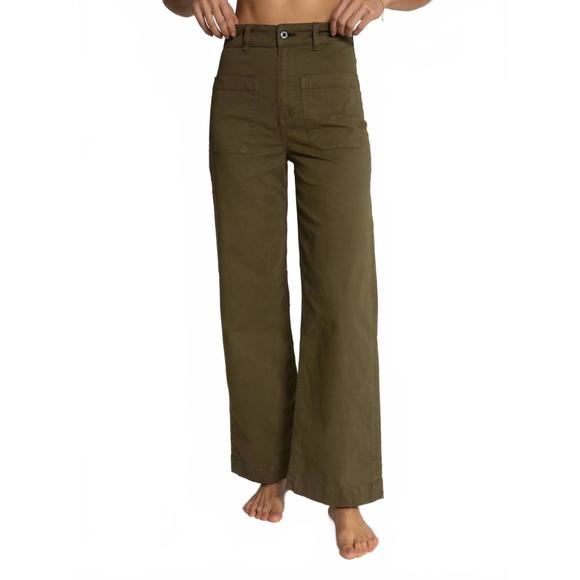 NEW ASKK NY sailor twill pant in olive